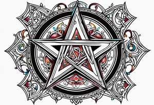 pentagram. tattoo idea