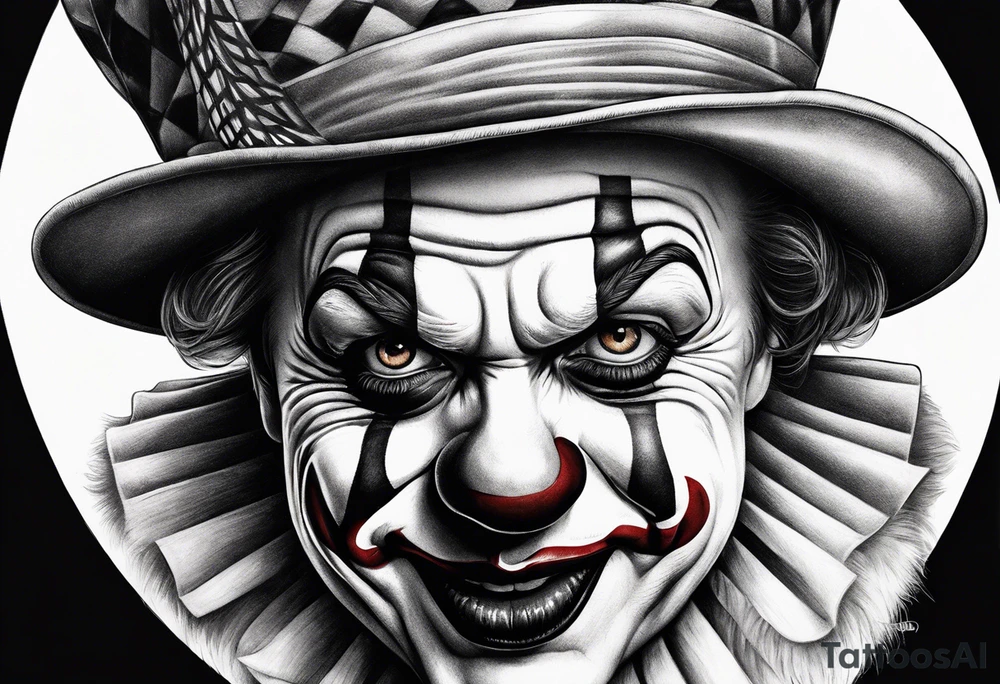 Clown tattoo idea