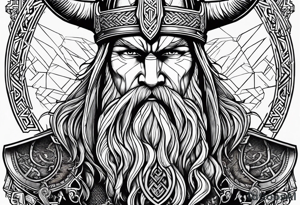 Viking, thor, odin, norse god, viking language, powerfull, war tattoo idea