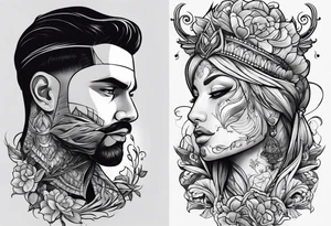 Traditional pheniox tattoo idea
