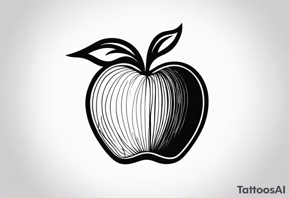 Apple, “Apple of my eye”, dad tattoo idea