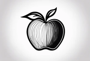 Apple, “Apple of my eye”, dad tattoo idea