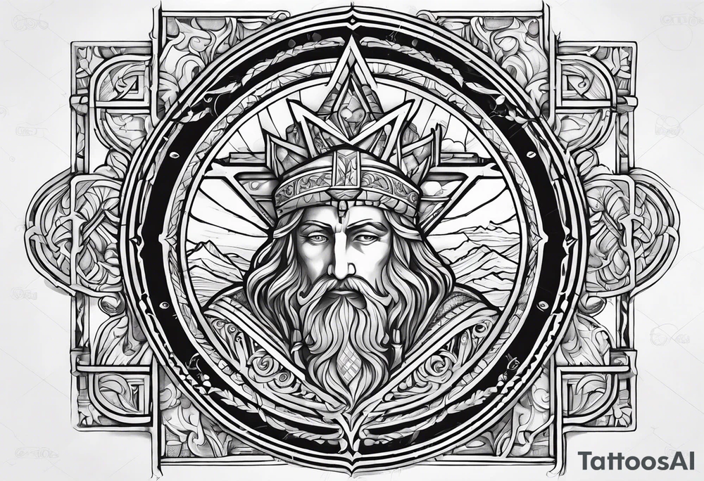 The symbol of Matthias in the bible tattoo idea