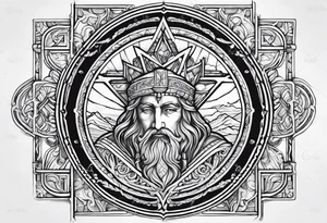 The symbol of Matthias in the bible tattoo idea
