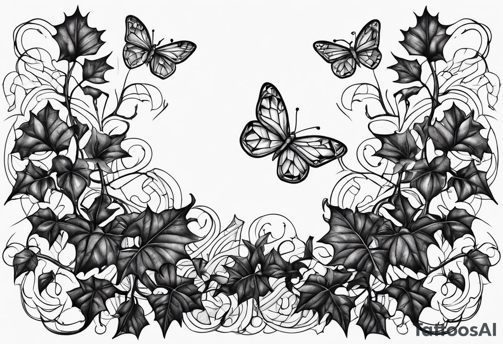 ivy, ants tattoo idea