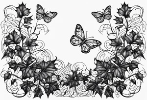ivy, ants tattoo idea