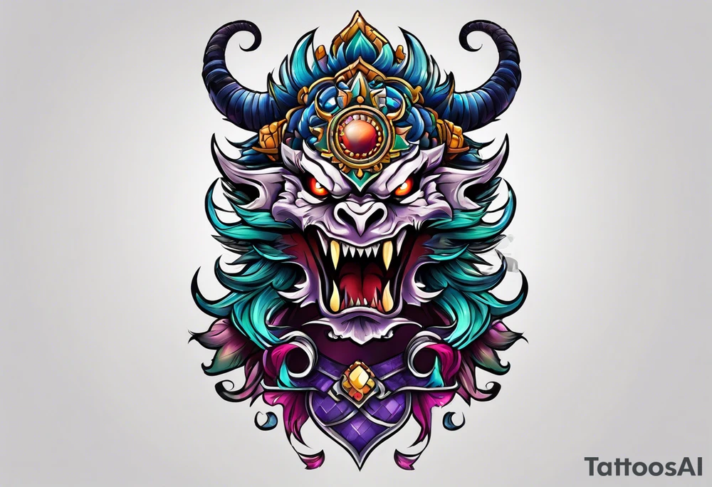 Monster tattoo idea