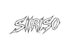 Abstract Tribal font saying “SIRISO” tattoo idea