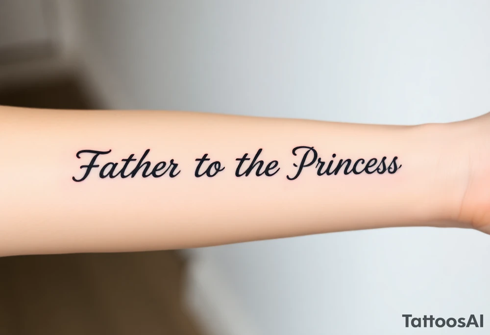 Father to the Princess tattoo idea