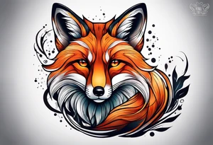animal fox tattoo idea