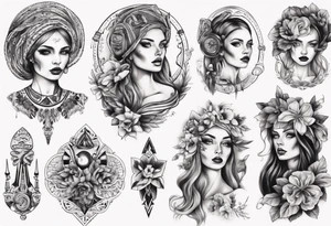 Beautiful Ukrainian Woman tattoo idea