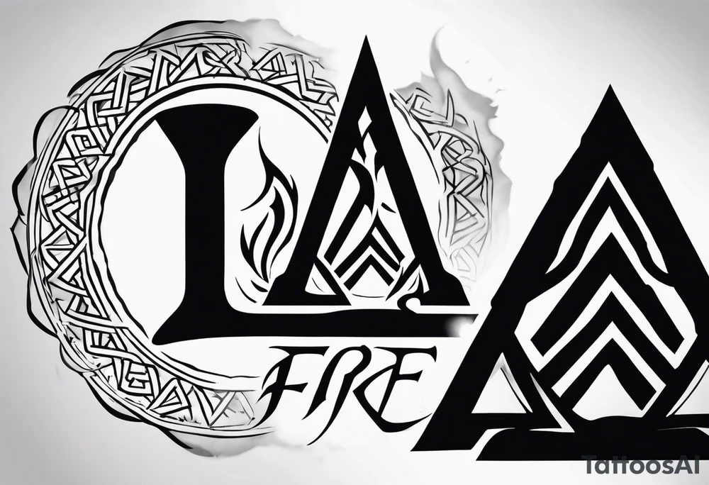 Valhalla fire runes fog
Sword shield valknut tattoo idea