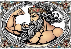 Greek god tattoo idea
