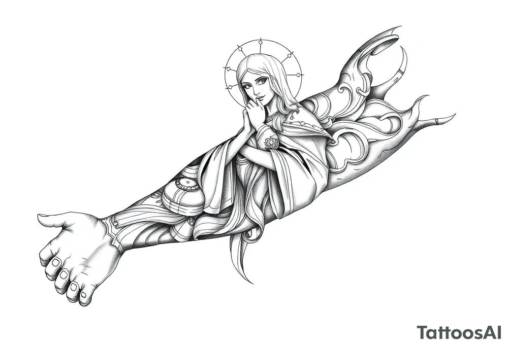 Blessed saint barbara tattoo idea