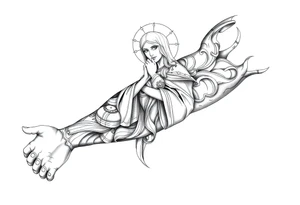 Blessed saint barbara tattoo idea