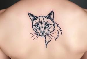 black cat tattoo idea