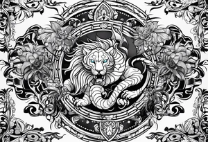 Scorpio and Leo mix tattoo idea