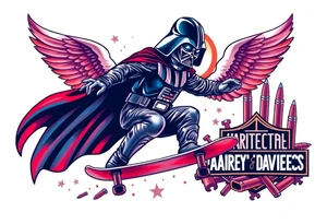 darth vader skateboarding, heaven, outdoors, harley davidson, bullets, puzzle red & blue colors

WORDS "Seth J. Carter"
12/29/88-01/06/24 tattoo idea