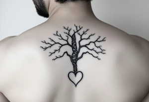 DNA TREE for family tree
Add heart in bottom tattoo idea