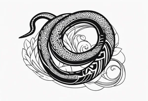 Biblical, snake tattoo idea