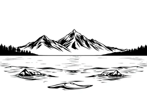 water, lake, family tattoo idea