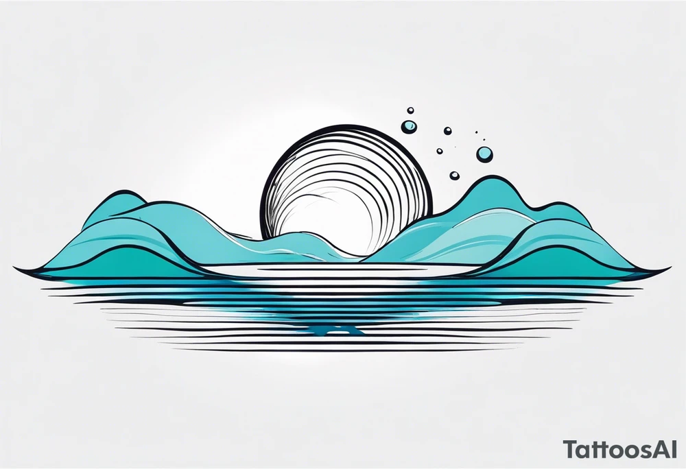 Water ripple tattoo idea