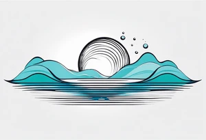 Water ripple tattoo idea