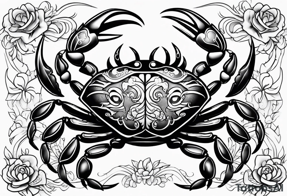 Crabs chicano tattoo idea