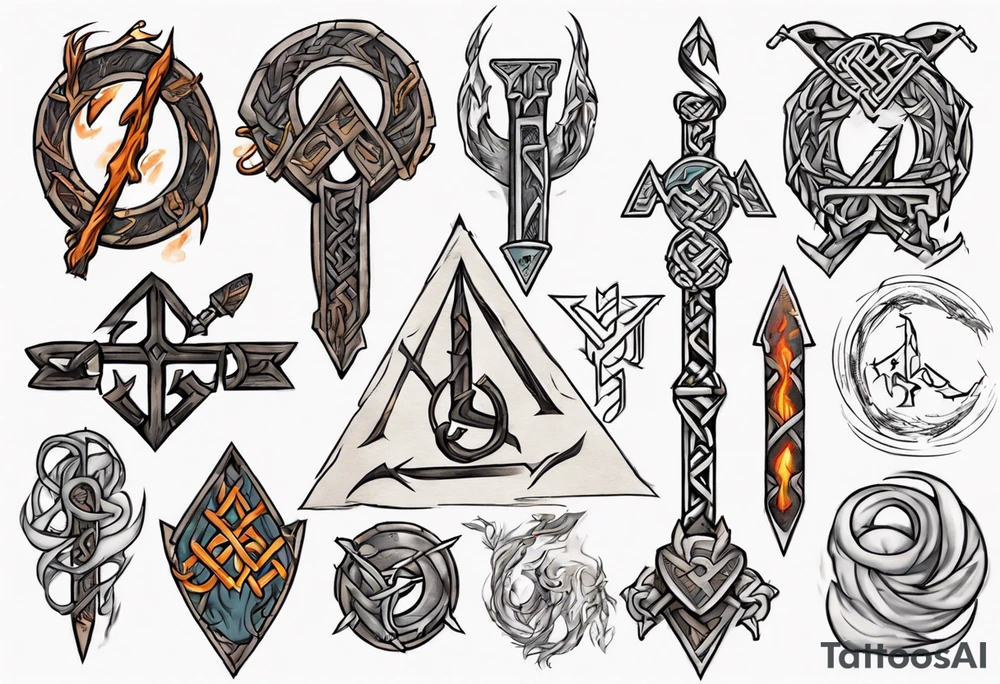 norse gods rune tattoo idea