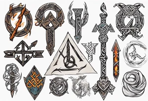 norse gods rune tattoo idea