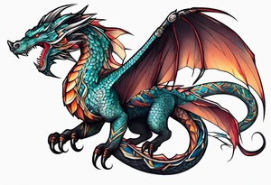 Wyvern tattoo idea