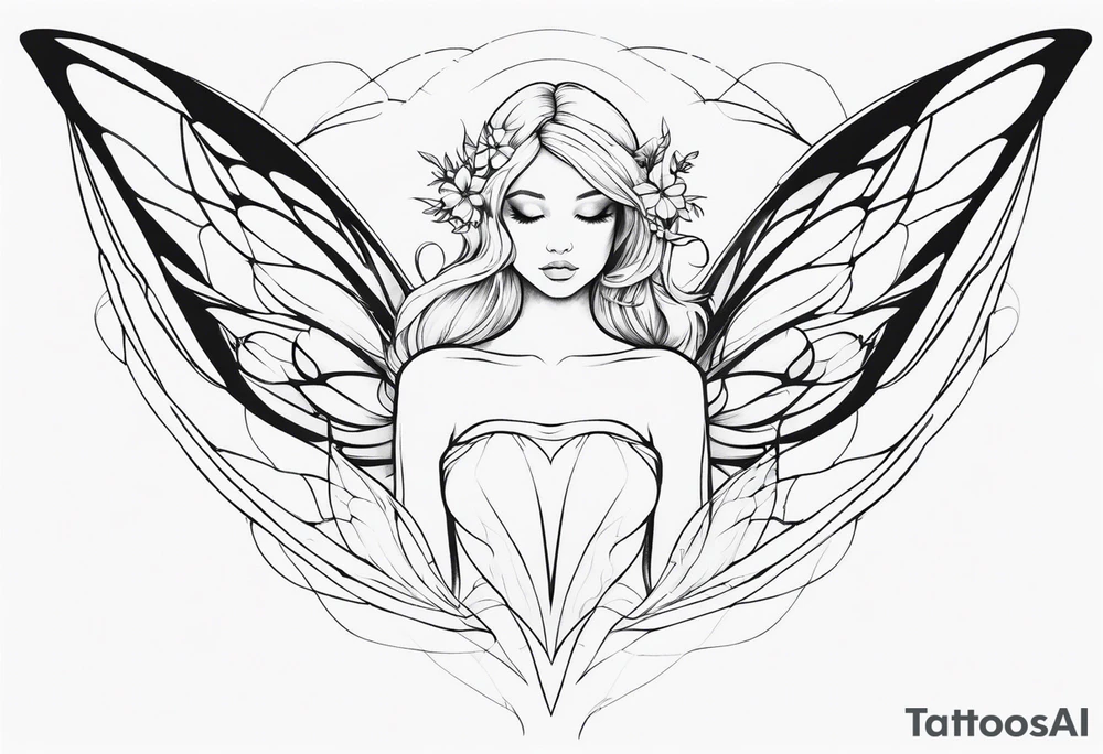 Ethereal Fairy tattoo idea