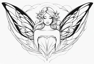 Ethereal Fairy tattoo idea