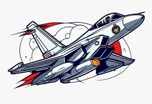 US NAVY jet tattoo idea