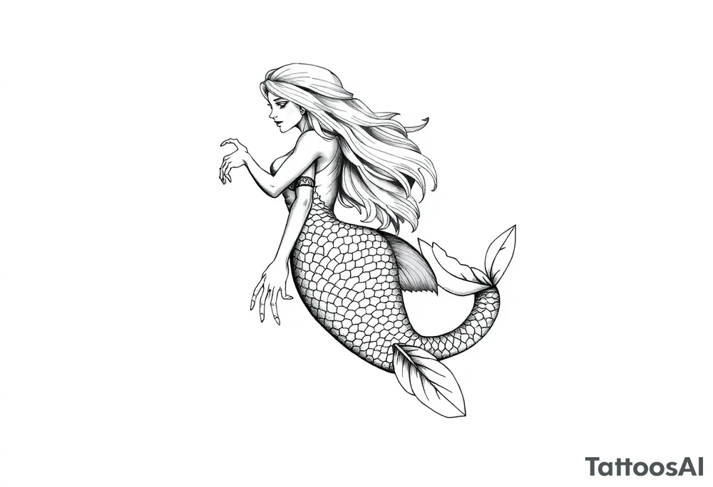mermaid tattoo tattoo idea
