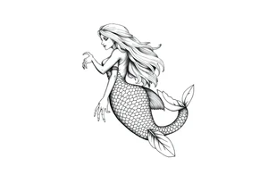 mermaid tattoo tattoo idea