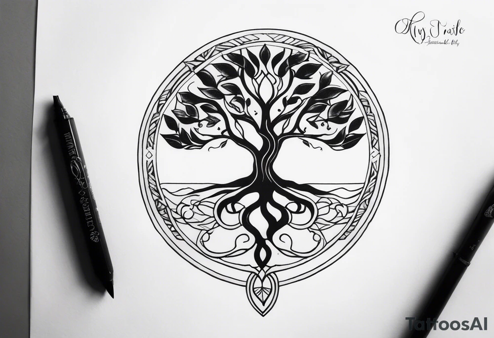 tree of life tattoo idea