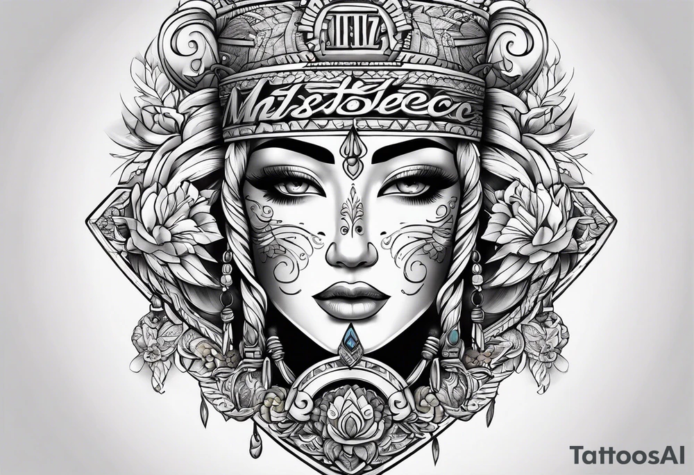 ITZEL word tattoo idea