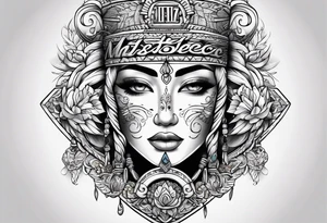ITZEL word tattoo idea