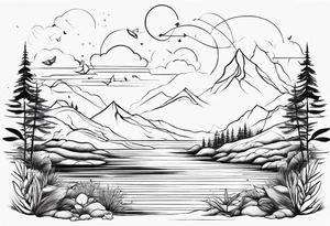 Templanza, tranquilidad y ternura tattoo idea