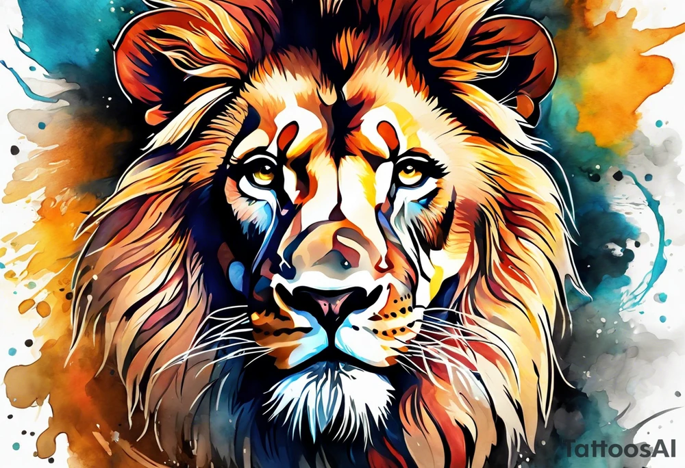 lion tattoo idea