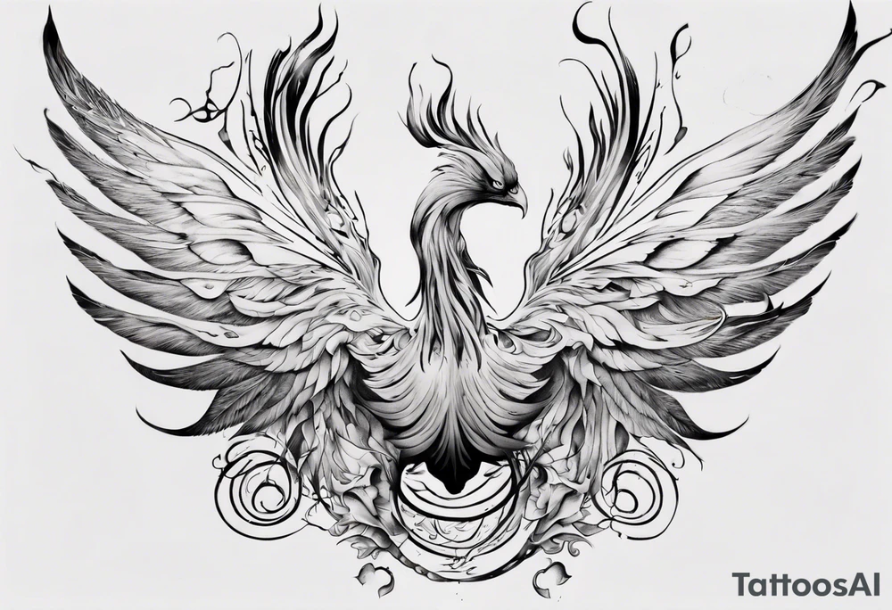 Sexuality phoenix tattoo idea