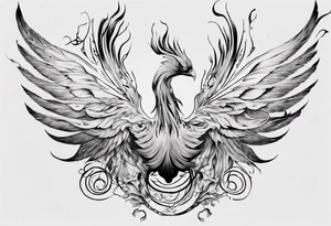 Sexuality phoenix tattoo idea
