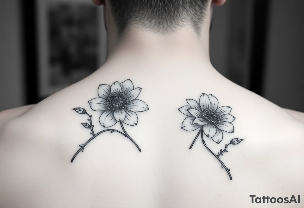 Mimosa flowers tattoo idea