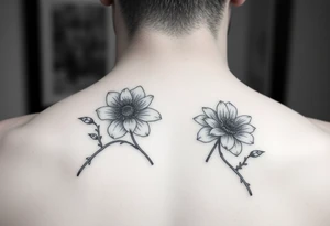 Mimosa flowers tattoo idea