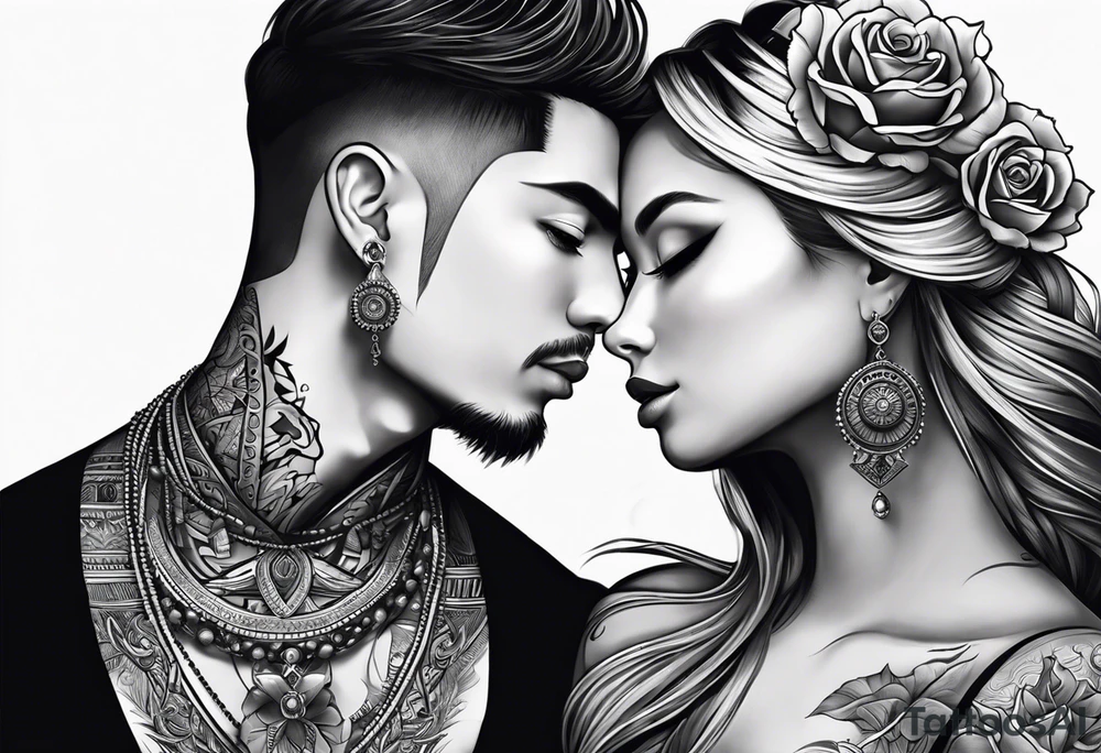 Something for matching couples tattoo,, including the word Gizaagi’in tattoo idea