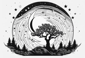 as long as theres stars over Texas, i'll hang the moon for you tattoo idea