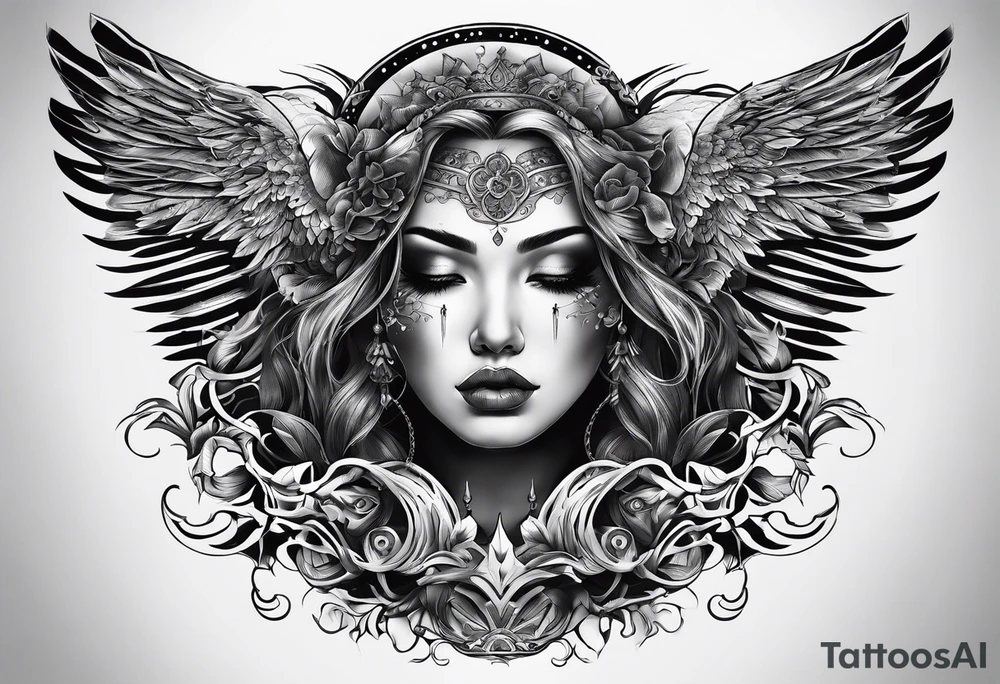 GIVE HEAVEN SOME HELL tattoo idea