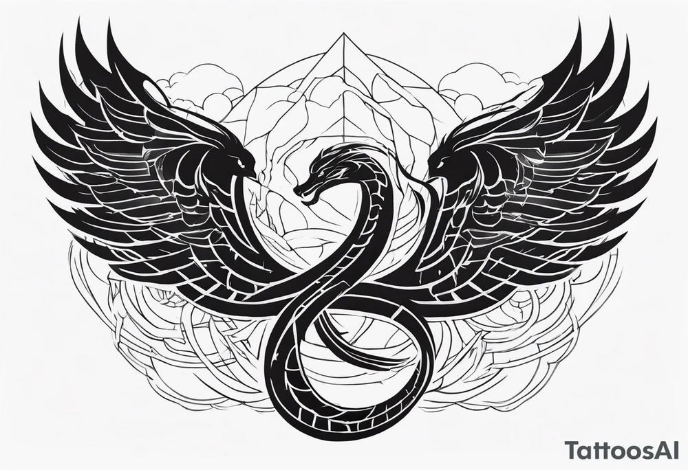 Serpent and the wings of night tattoo idea