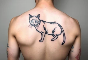 Black Cat tattoo idea